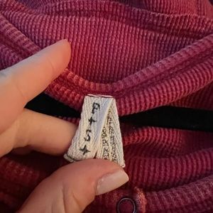 Free people long sleeve ribbed shirt